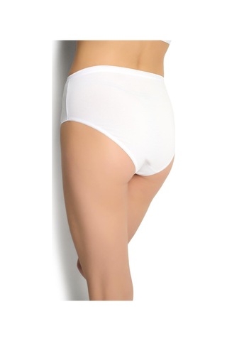 Jiber 624 Kadın Modal Yüksek Bel Bato Külot 1 Adet Beyaz/2xl