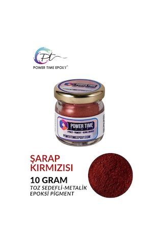 Sedefli Metalik Toz Pigment Boya / Şarap Kırmızısı / Epoksi Için