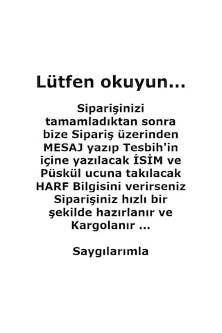 Tesbih Sakarya Kişiye Özel Isimli - Mavi Hematit - Doğal Taş Tesbih Mavi