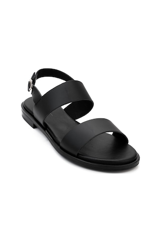 Sandalet Kadın 86p1 Frau London Leather Nero Siyah
