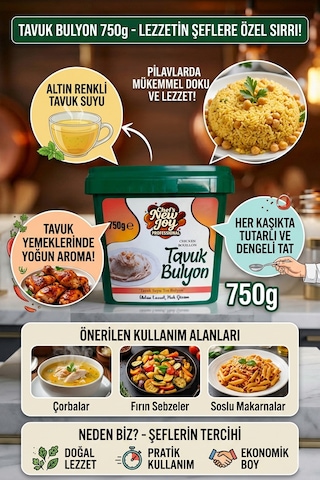 Chefs New Joy Tavuk Bulyon 750 G