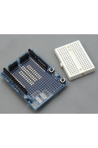 Komponentci Arduino Uno R3 Proto Shield+Mini Breadboard
