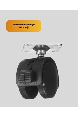 Hubrendy Tekno Sehpa Ve Masa İçin 6 Cm Kilitli Ayak 16063626