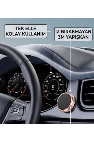 Tüm Modellerle Uyumlu Manyetik Araç İçi Telefon Tutucu Çok Amaçlı Mıknatıslı Torpido Üstü Tutacak Çok Renkli