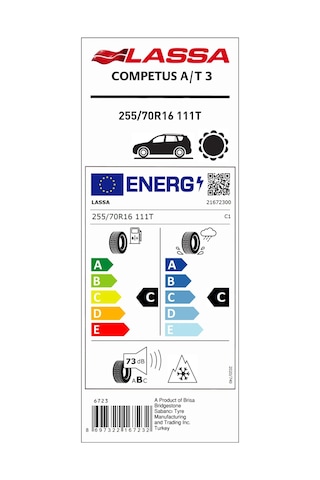 Lassa Competus A/T 3 255/70R16 111T Dört Mevsim Lastiği 2026