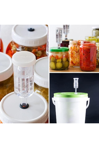 Fermantasyon İçin Srıwen Hava Kilitleri, Silikon Grommetli Fermantasyon Hava Kilidi, Muhafaza, Bira Yapımı,, Lahana Turşusu İçin