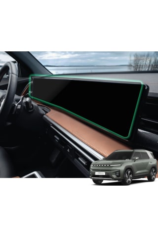KGM SsangYong Torres & Torres EVX (2024-2026) Uyumlu 12.3"+12.3" Tek Parça 9h Nano Ekran Koruyucu