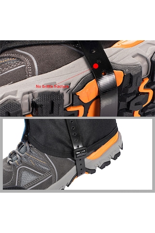 Neevoyu Kış Sporları İçin Su Geçirmez Bacak Kılıfları - Kayak, Tırmanış, Kampçılık Siyah