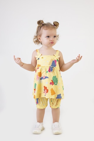 Harika Kids Kız Bebek Tunik Model Şortlu Alt-üst Takım 001