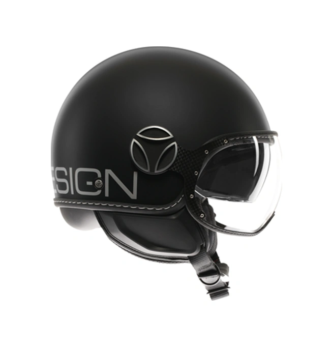MomoDesign FGTR Evo Momodesıgn Mono Açık Kask Mat Gümüş Siyah
