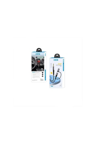Go Des Gac-172 2in1 Type-c & Lightning To 3.5mm Aux Audio Kablo 1m Siyah Siyah