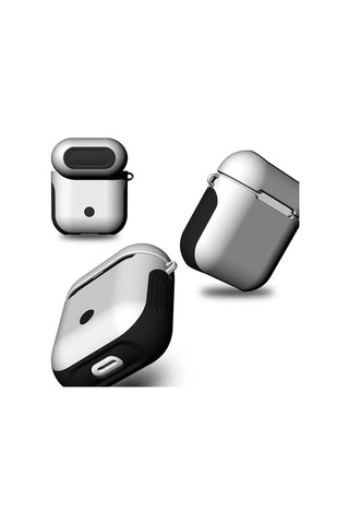 Lexroo Apple AirPods Uyumlu Kılıf Shockproof Silikon - Beyaz