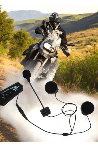 Kask Kulaklığı Motosiklet Intercom Interkom Dinleme Konuşma Özellikli Su Geçirmez 15506856