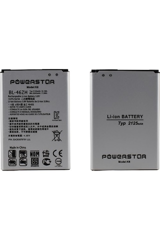 Powerstar LG Uyumlu K7 K8 Batarya Bl-46Zh