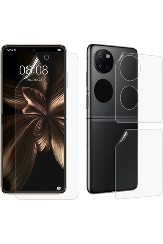 Microcase Huawei P50 Pocket Hydrogel Esnek Ön Arka Koruma Filmi