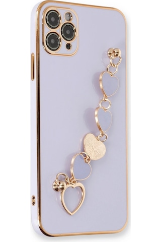 Cosmotex Newface Apple iPhone Uyumlu 11 Pro Max Kılıf Esila Silikon - Lila