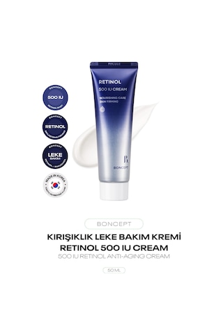 Retinol Ve Bakuchiol İçeren Kırışıklık Ve Leke Kremi Retinol Shot 500 Iu Cream 50 Ml