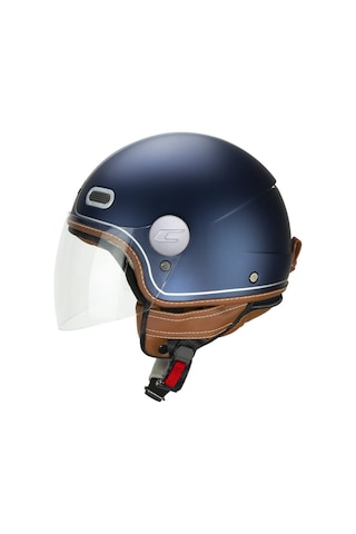 Cgm 191v Pix Vintage Blu Argento Satinato Lunga Açık Kask Mavi