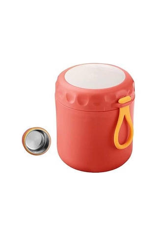 Fastbuy Pembe Paslanmaz Çelik Mini Çorba Yemek Termosu - Seyahat Ofis Pratik Şık Pembe Pembe