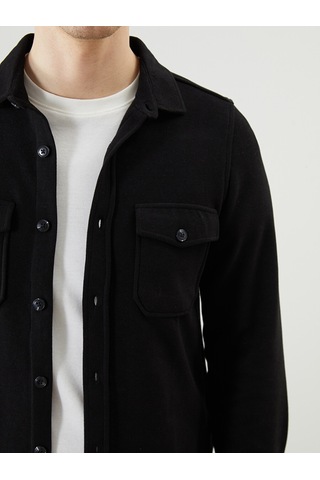 Lcwaıkıkı Classic Siyah Slim Fit Uzun Kollu Erkek Gömlek