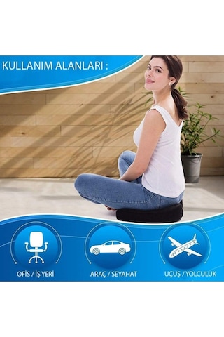 Visko Araç Minderi , Kuyruk Sokumu , Ortopedik Hafızalı U Koltuk Minder ,oto Minder