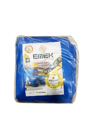 Emek Çadır Kumaşı Branda Tente Uv Güneşlik Gölgelik Koruma Yağmur Su Geçirmez - 4x10 Metre - 5 Paket