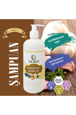 Dorsy Sarımsaklı Şampuan Kokusuz 400 ML