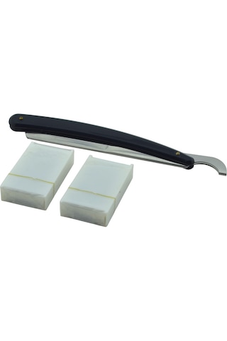 Sedef Siyah Tıraş Usturası + Tam Jilet 10'lu