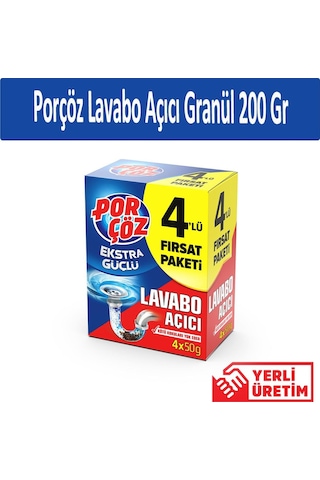 Porçöz Lavabo Açıcı Granül 200 G