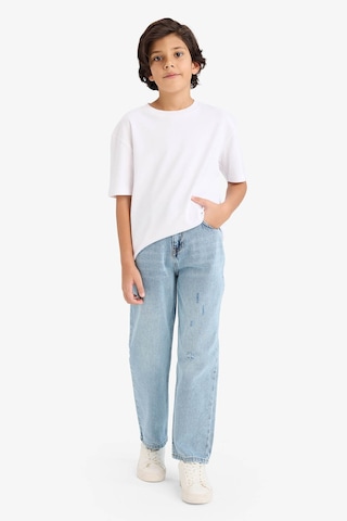 Defacto Erkek Çocuk Loose Fit Yırtık Detaylı Düz Paça Jean Pantolon G6698a826spnm39 Mavi-nm39