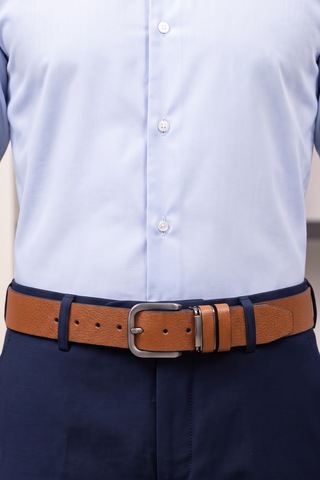 Firuze Tekstil Ltd Şti Hakiki Deri Erkek Spor Kemer - Kot Ve Jeans Pantolon Uyumlu 4 Cm Açık Taba