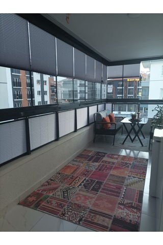 Plise Perde Premium Cam Balkon Isı Yalıtım Leke Tutmaz Katlanır Perde Bordo