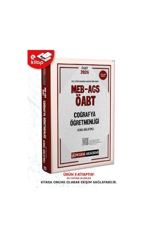 2026 Meb-ags Öabt Coğrafya Öğretmenliği Konu Anlatımlı E-kitap