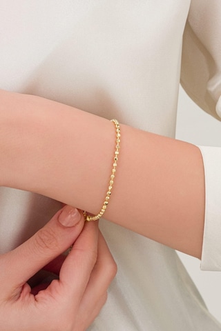 2.3 Mm Gümüş Altın Kaplama Tırnak Makası Zincir Bileklik