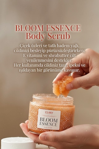 Clasy Care Bloom Essence Body Scrub Losyon