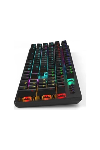 Gk100f Mekanik Gaming Klavye, Rgb Işıklı, Kablolu, Türkçe Q Klavye, Siyah