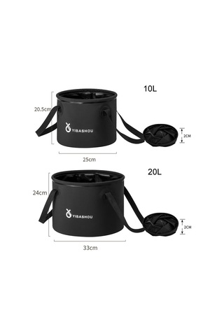 Sones Açık Hava Katlanır Kova Seyahat Kamp Taşınabilir Büyük Kapasiteli Su Depolama Kovası, Kapasite: 10l Bej