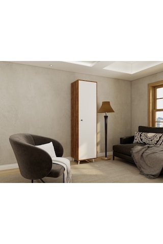 Harput Çok Amaçlı Tek Kapaklı Dolap Amalfi-byz Beyaz