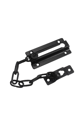 Güvenlik Kapı Zinciri Hırsızlık Anti-ev Kapı Cıvatası Mandal Pencere Zinciri Kilidi, Boyut:kare Gümüş