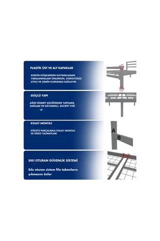 Aksviva Buhara Tek Kişilik Metal Ferforje Karyola