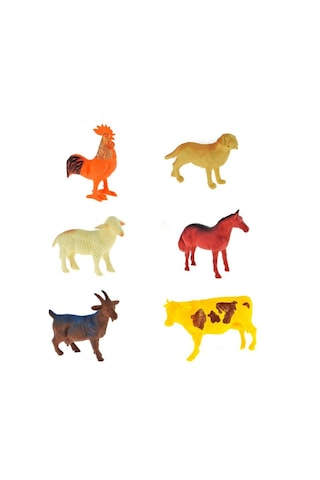 6'lı Çiftlik Hayvanları Figürü