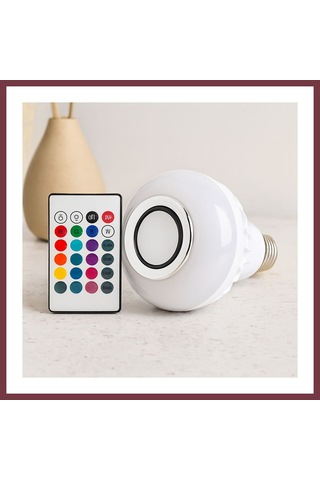 Storeşahin Kumandalı Rgb Led Ampul Bluetooth Hoparlör 7w/3w Shn0720