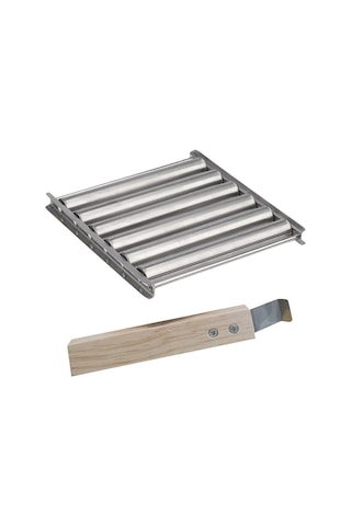 Izgara İçin Sosis Rulosu, Izgara İçin Barbekü Sosis Rulo Rafı Gümüş