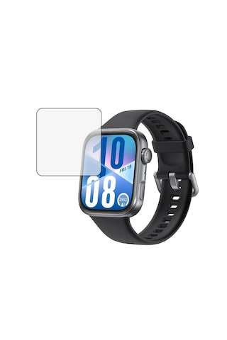 Microcase Huawei Watch Fit 4 İçin Tam Kaplayan Kavisli Ekran Koruyucu 3d Pet Film - Siyah Al3385