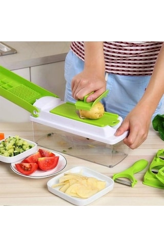 Nicer Dicer Plus Doğrayıcı Rende Mutfak Robotu Çok Fonksiyonlu Soğan Sebze Dilimleyici Doğrama 446721