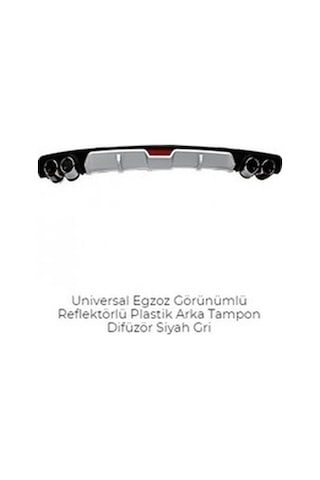 Renault Clio 2 Sedan Difüzör Çift 4 Egzoz Ürün