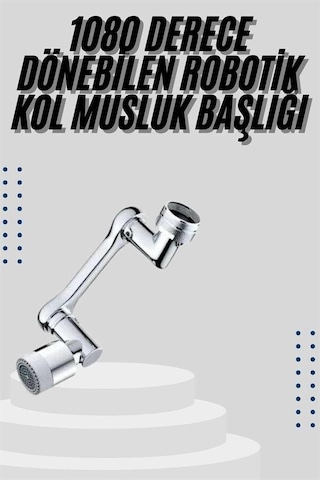 Mutfak Musluk Başlığı 1080 Derece Dönebilir Oynar Başlıklı Musluk Aparatı Standart