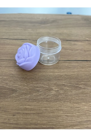 6'lı 25 Cc Gül Kapaklı Pomad Kutusu Krem, Merhem Ve Kozmetik Ürünler İçin Boş Plastik Ambalaj