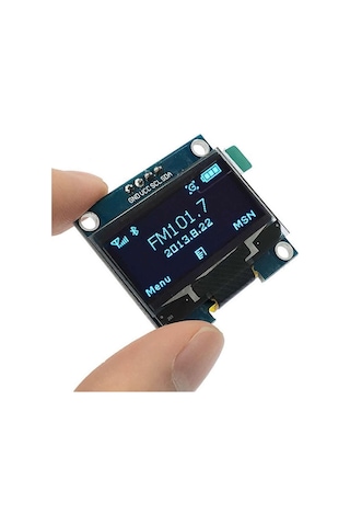 1.3 Inch Iıc Mavi Oled Lcd Modül I2c Seri 1.3 Ssh1106 Dc 3.3v 5v 128x64 Pixel Grafik