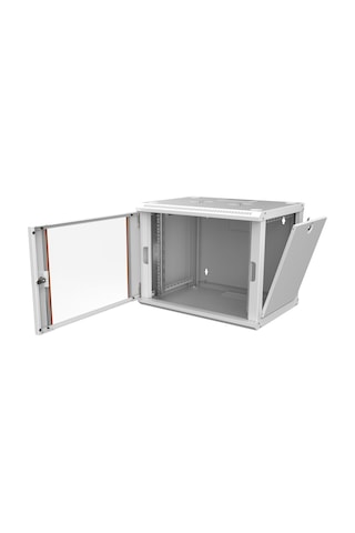 9u 19 Rack Kabin Duvar Tipi Camlı 600x600mm